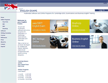 Tablet Screenshot of pass-english-exams.com